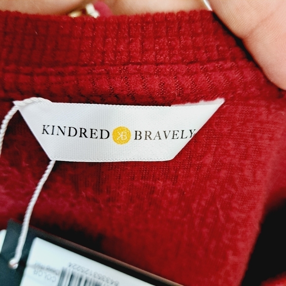 Kindred‎ Bravely Waffle Knit Fleece Nursing & Maternity PJ Top Size S NEW - Picture 7 of 11
